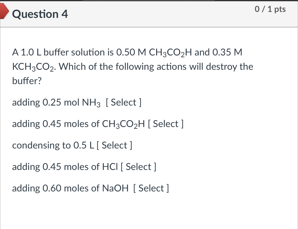 Solved A L Buffer Solution Is Mch Co H And M Chegg