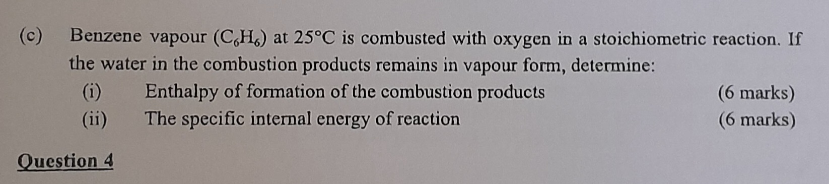 Solved I Determine The Stoichiometric Air Fuel Ratio Of Chegg