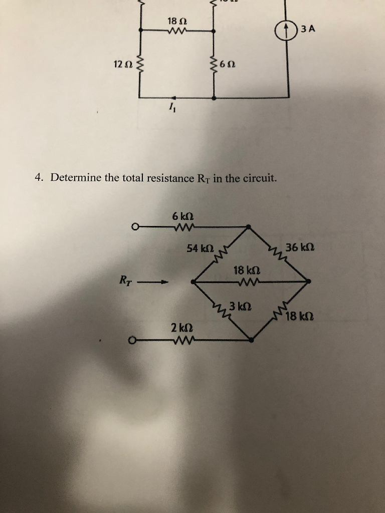 Solved Determine The Total Resistance Rt In The Chegg