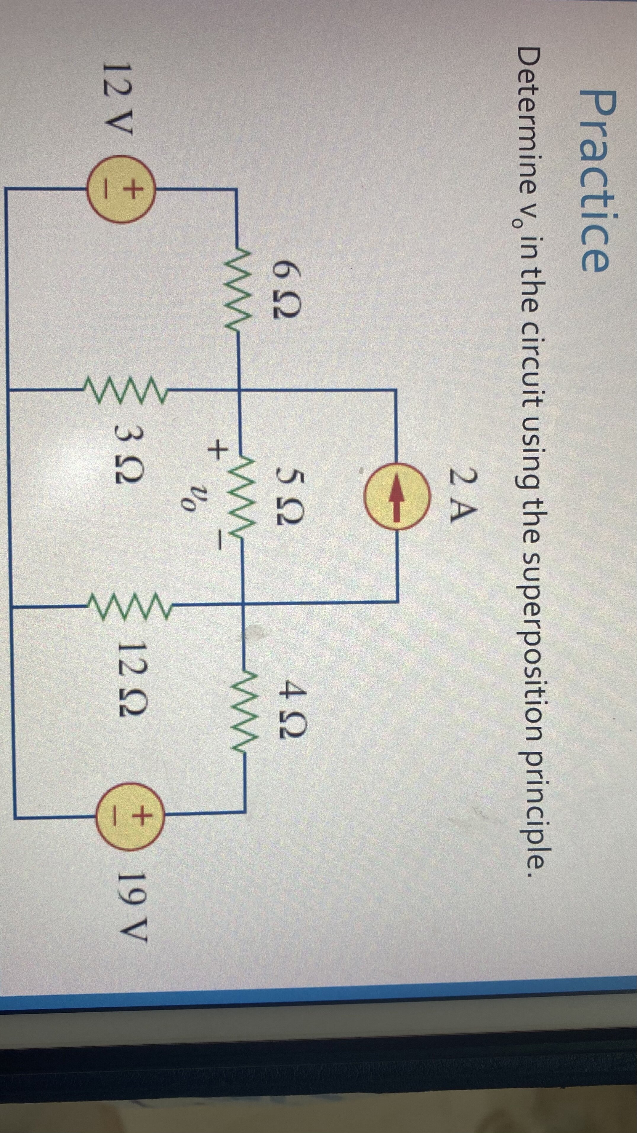 Solved Determine V0 In The Circuit Using The Superposition Chegg