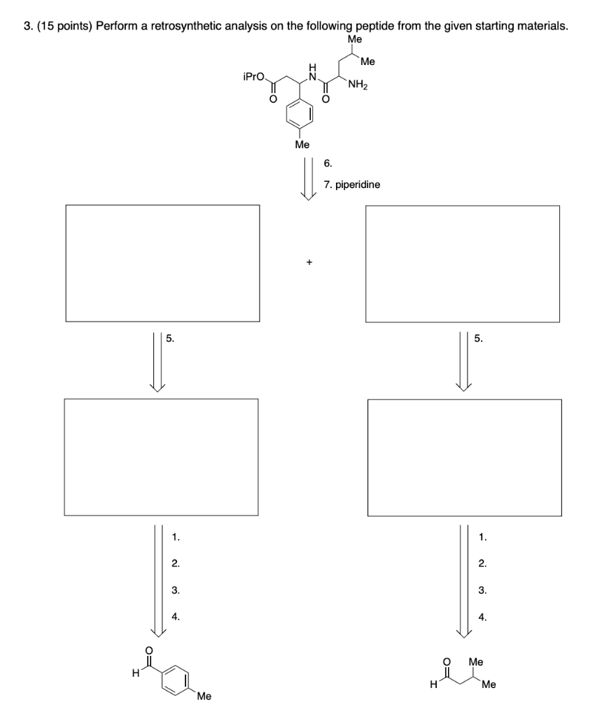 Solved Points Perform A Retrosynthetic Analysis On Chegg