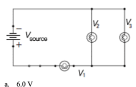 Solved In The Following Circuit V Source 12 V And V1 V2 Chegg