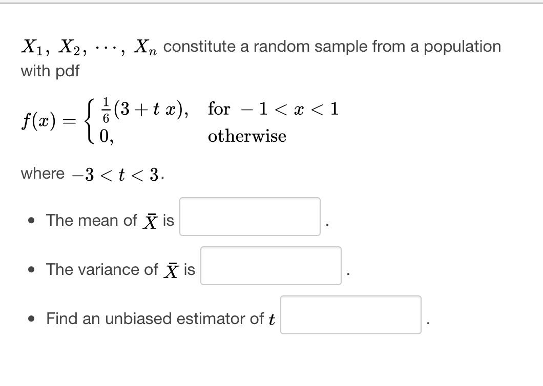 Solved X X Xn Constitute A Random Sample From A Chegg