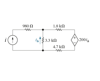 Solved PART A Use the mesh current method to solve for iΔ Chegg