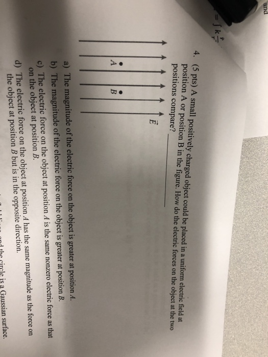 Solved Pts A Small Positively Charged Object Could Be Chegg