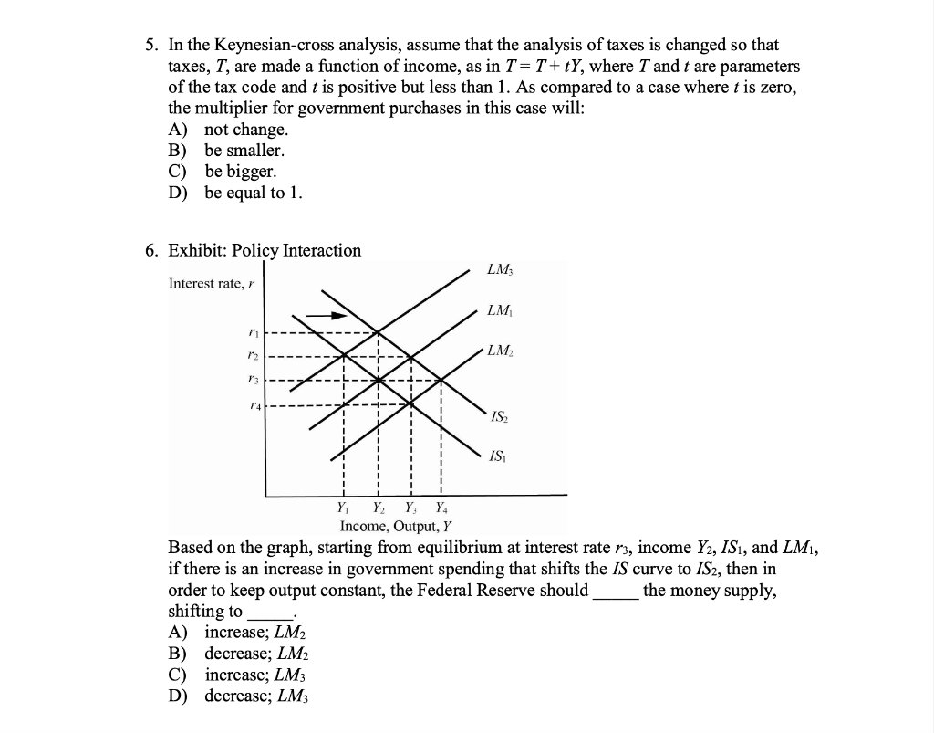 Solved In The Keynesian Cross Analysis Assume That The Chegg