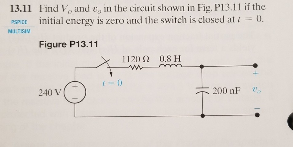 Solved Find Vo And Vo In The Circuit Shown In Fig Chegg