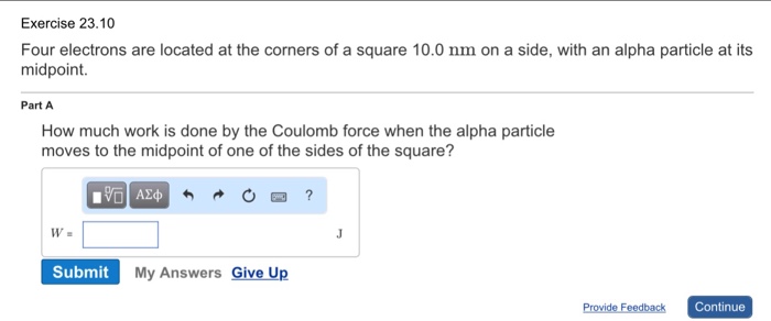 Solved Four Electrons Are Located At The Corners Of A Square Chegg