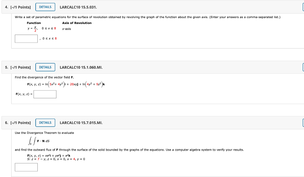 Solved 4 1 Points DETAILS LARCALC10 15 5 031 Write A Chegg