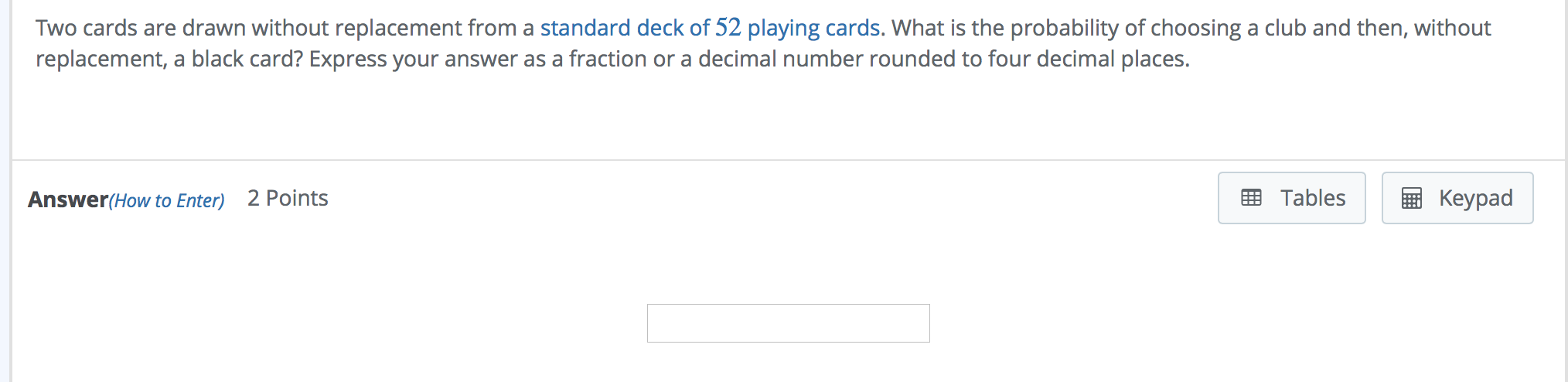 Solved Two Cards Are Drawn Without Replacement From A Chegg