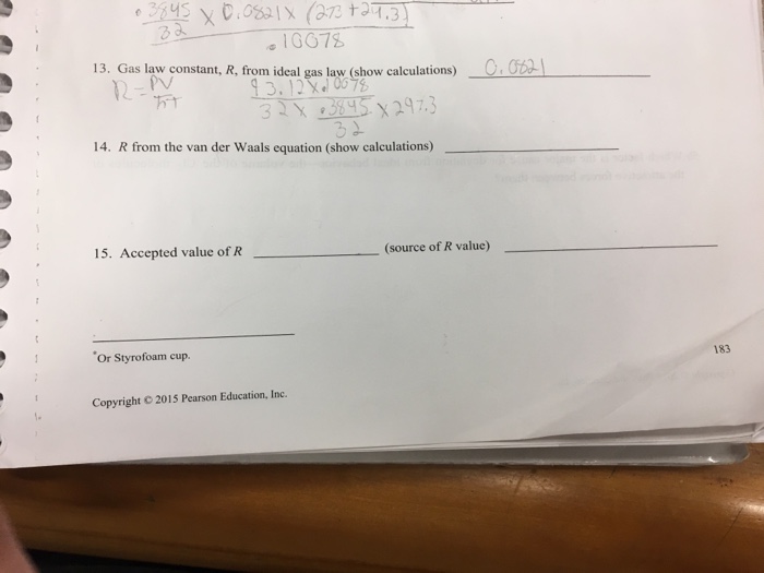 Solved Desk Laboratory Instructor REPORT SHEET EXPERIMENT Chegg