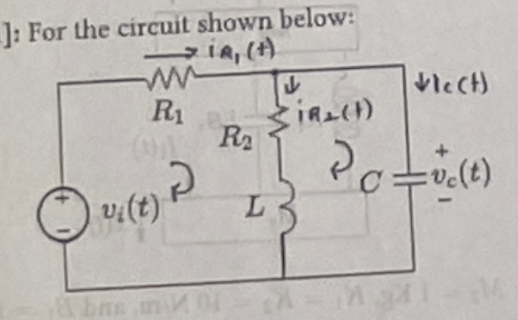 Solved For The Circuit Shown Below Obtain Transfer Chegg