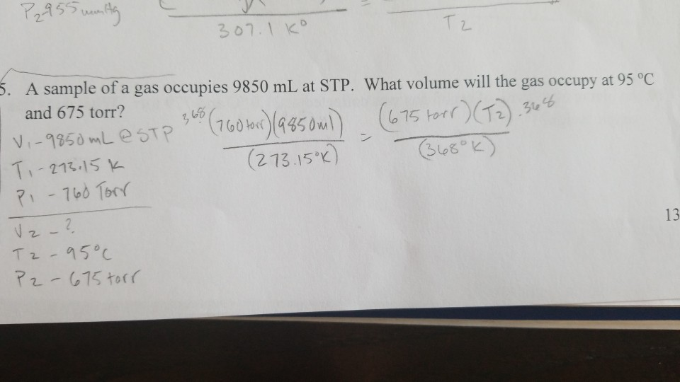 Solved P Unity I I Ko A Sample Of A Gas Chegg