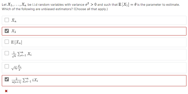 Solved Let X1 Xn Be I I D Random Variables With Variance Chegg