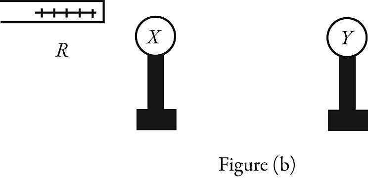 Solved X And Y Are Two Uncharged Metal Spheres On Insulating Chegg