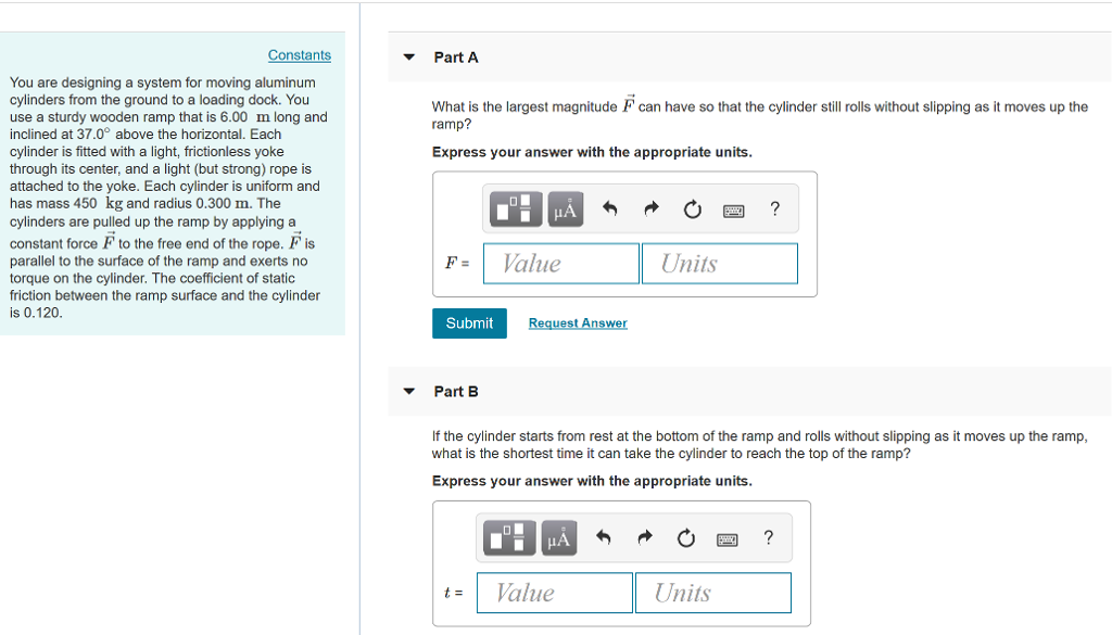 Solved Constants PartA You Are Designing A System For Moving Chegg