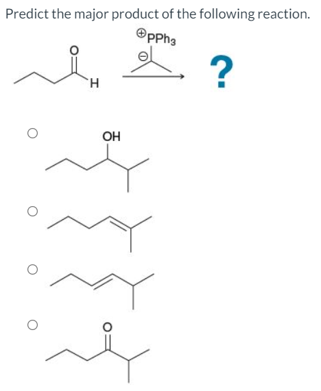 Solved Predict The Major Product Of The Following Reaction Chegg