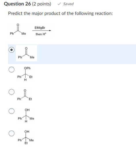 Solved Predict The Major Product Of The Following Chegg