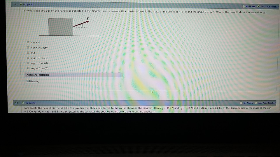 Solved 11 Points My Notes Ask Your Teac To Move A Box You Chegg