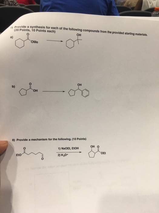 Solved Provide A Synthesis For Each Of The Following Chegg