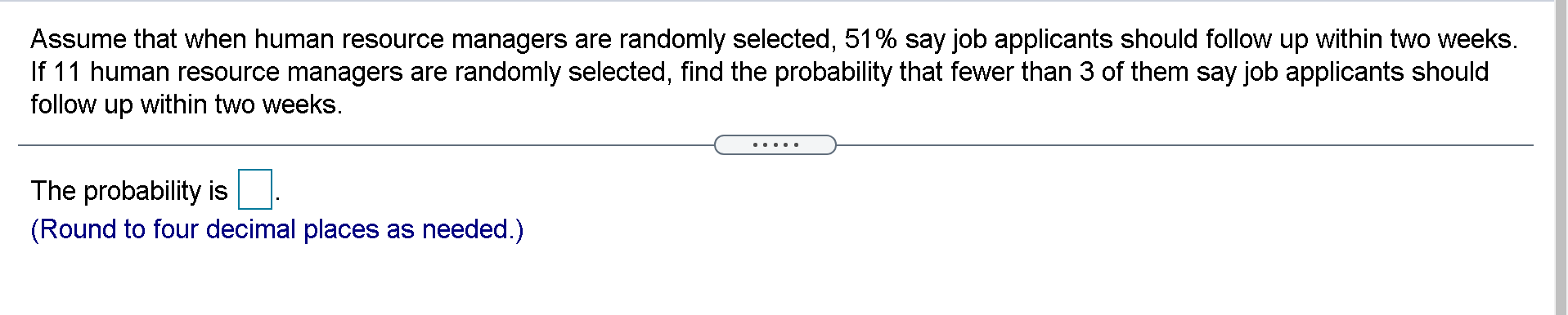 Solved Assume That When Human Resource Managers Are Randomly Chegg