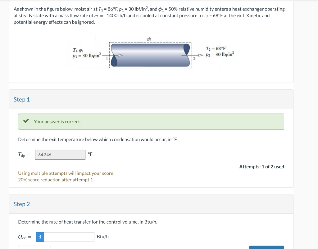 Solved As Shown In The Figure Below Moist Air At Chegg