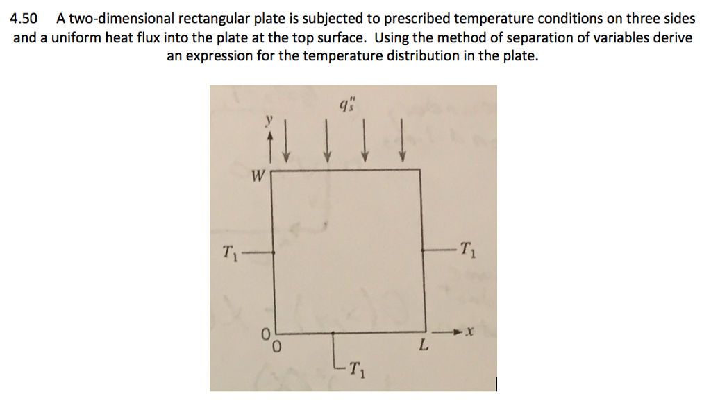 Solved 4 50 A Two Dimensional Rectangular Plate Is Subjected Chegg