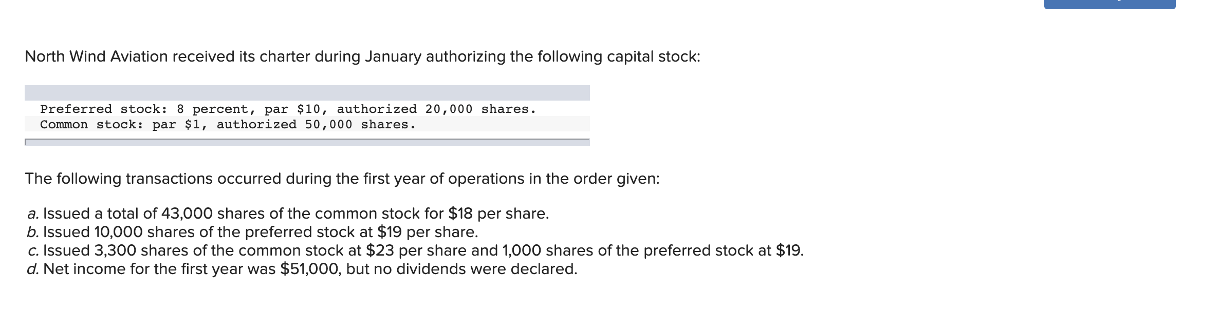 Solved North Wind Aviation Received Its Charter During Chegg