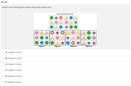 Solved Which Two Of The Figures Below Follow The Same Rule Chegg