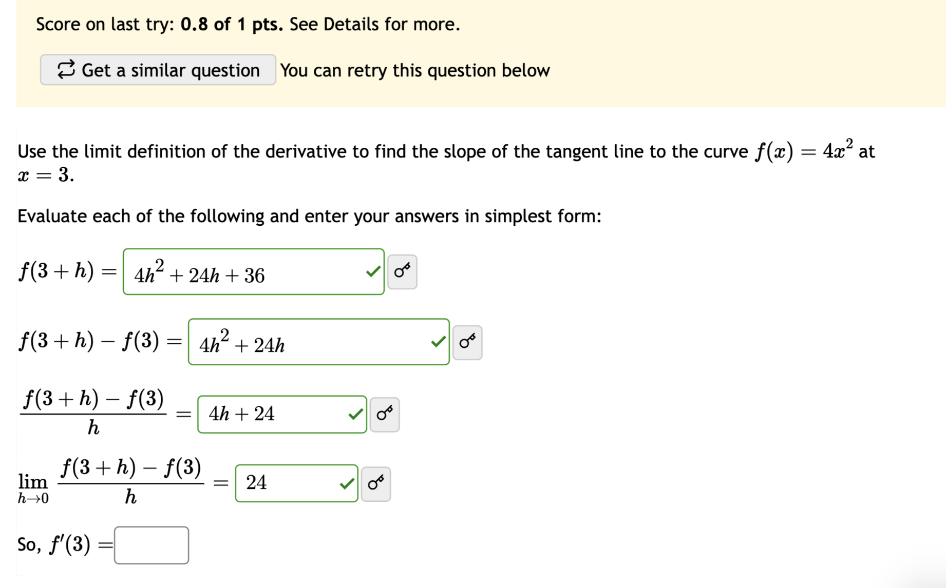 Solved Use The Limit Definition Of The Derivative To Find Chegg