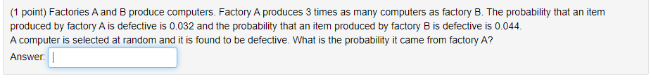 Solved Factories A And B Produce Computers Factory A Chegg