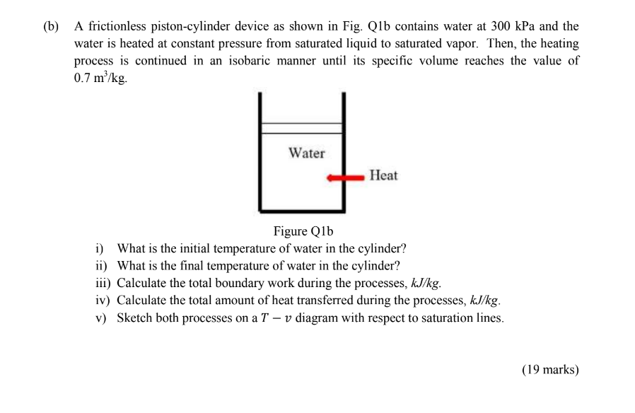 Solved B A Frictionless Piston Cylinder Device As Shown In Chegg