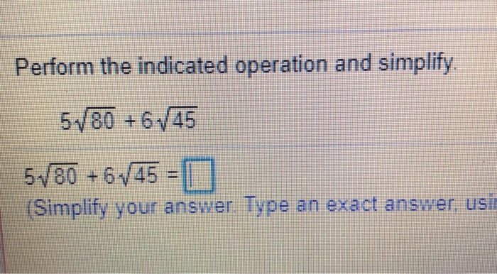 Solved Perform The Indicated Operation And Simplify Chegg