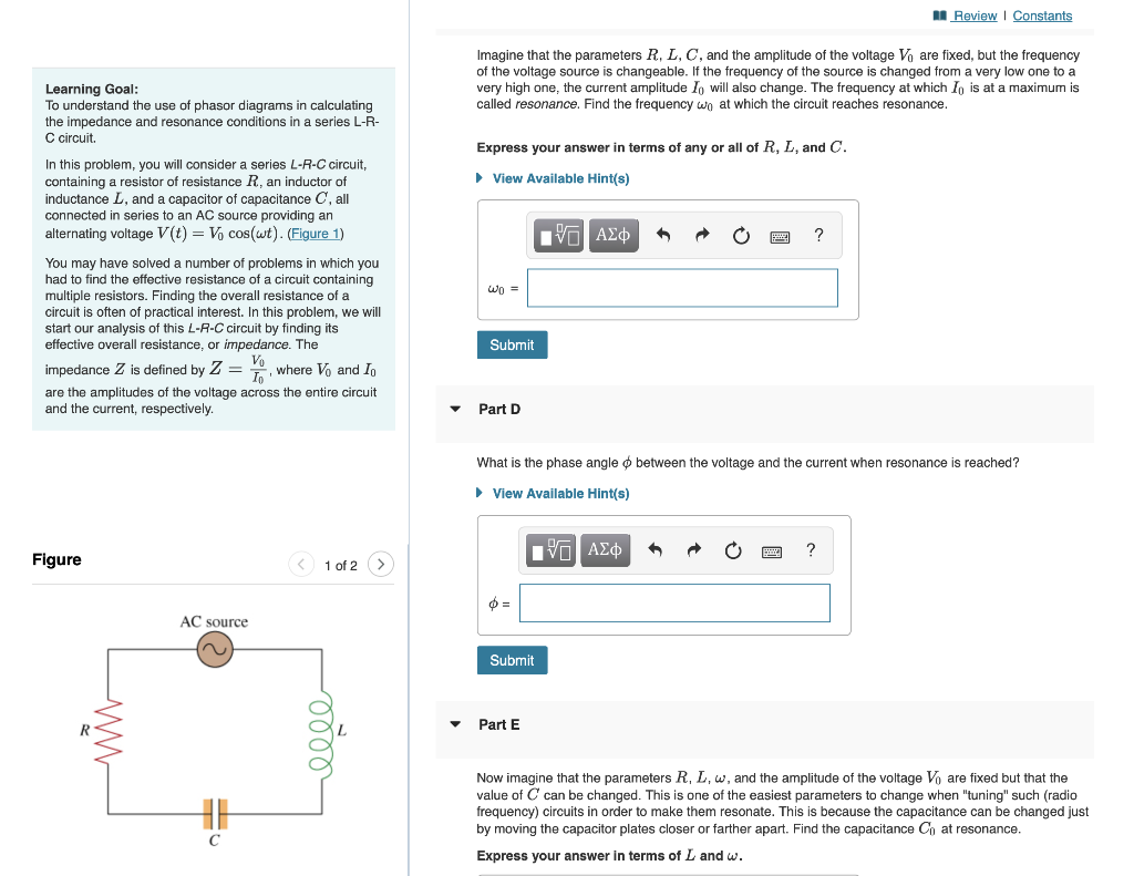 Solved Learning Goal To Understand The Use Of Phasor Chegg