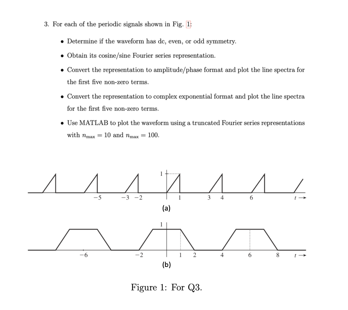 Solved For Each Of The Periodic Signals Shown In Fig Chegg