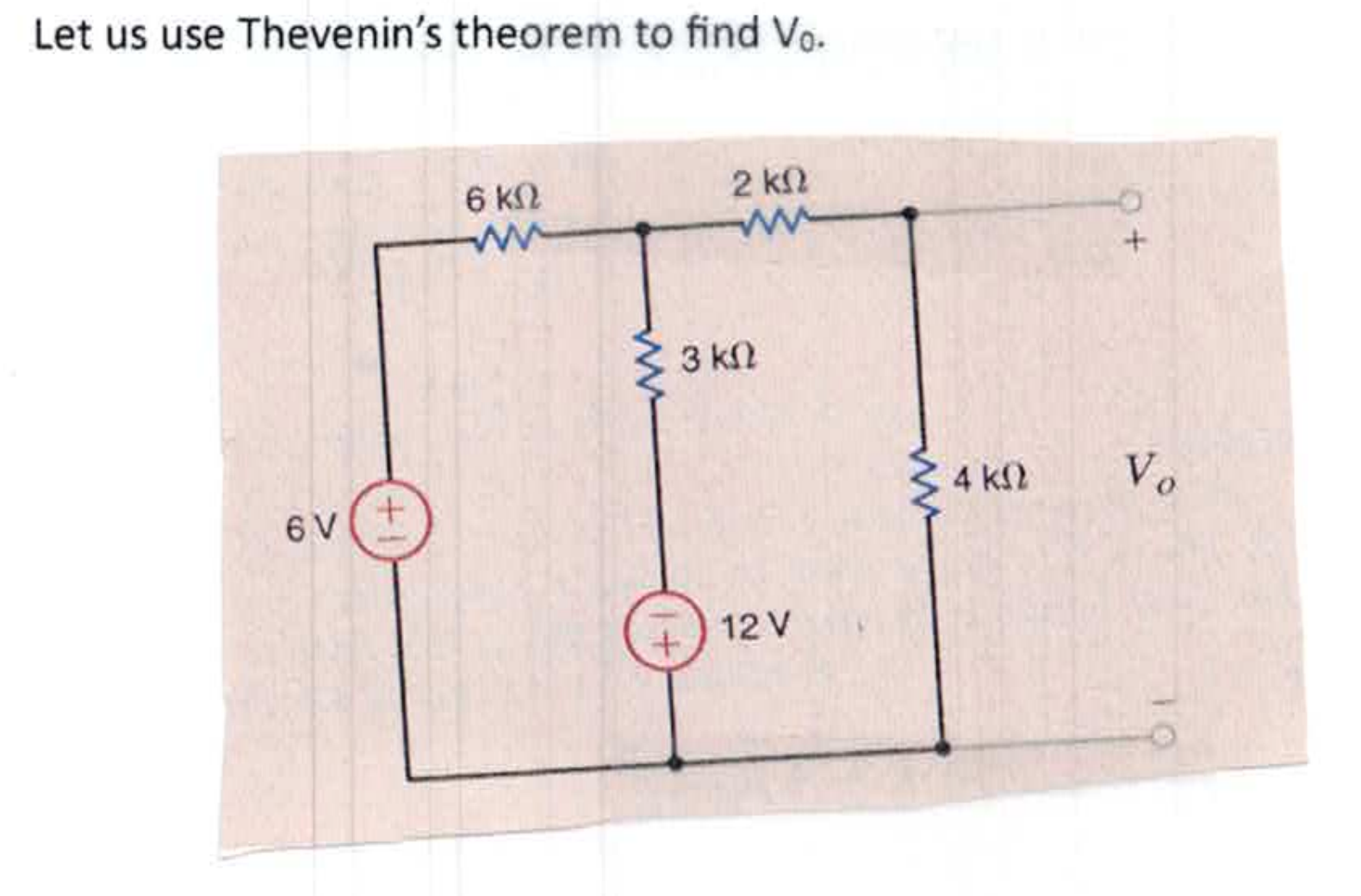 Solved Let Us Use Thevenin S Theorem To Find V Chegg