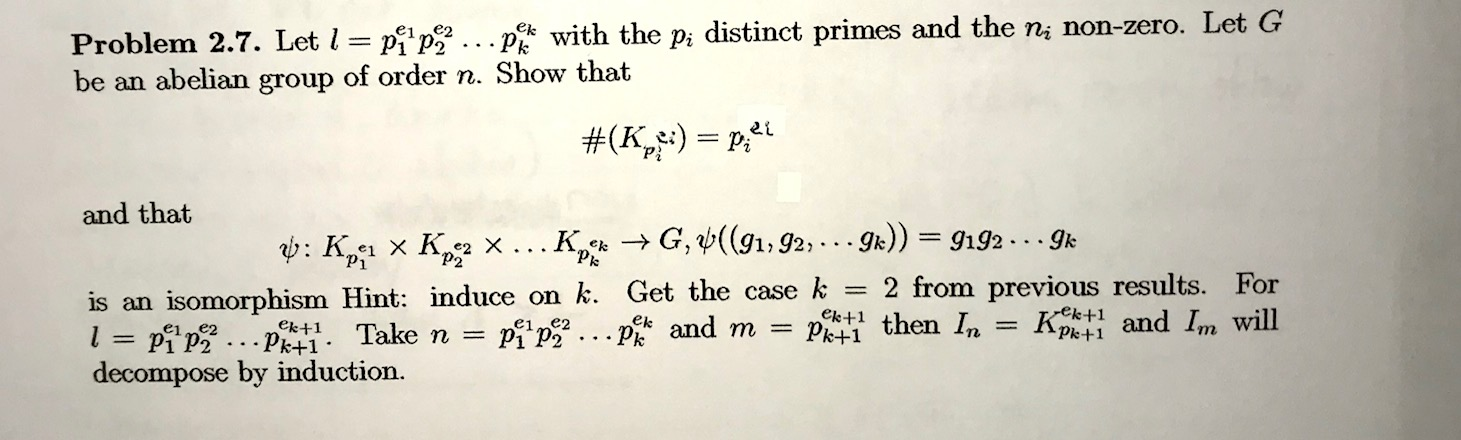 Solved Structure Of Finite Abelian Groups Theorem Chegg