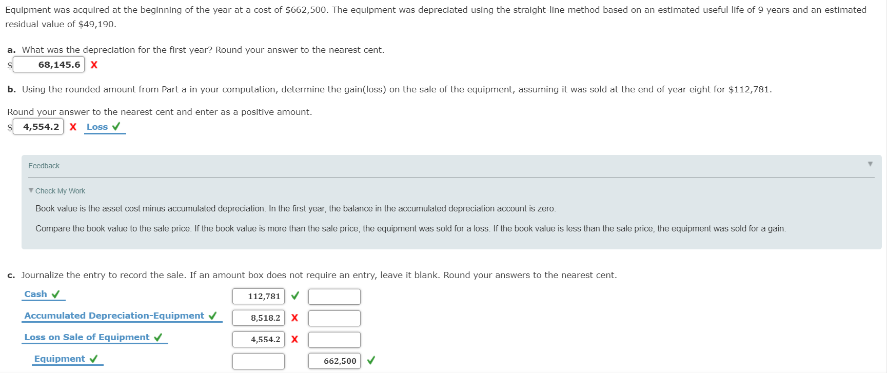 Solved Equipment Was Acquired At The Beginning Of The Year Chegg