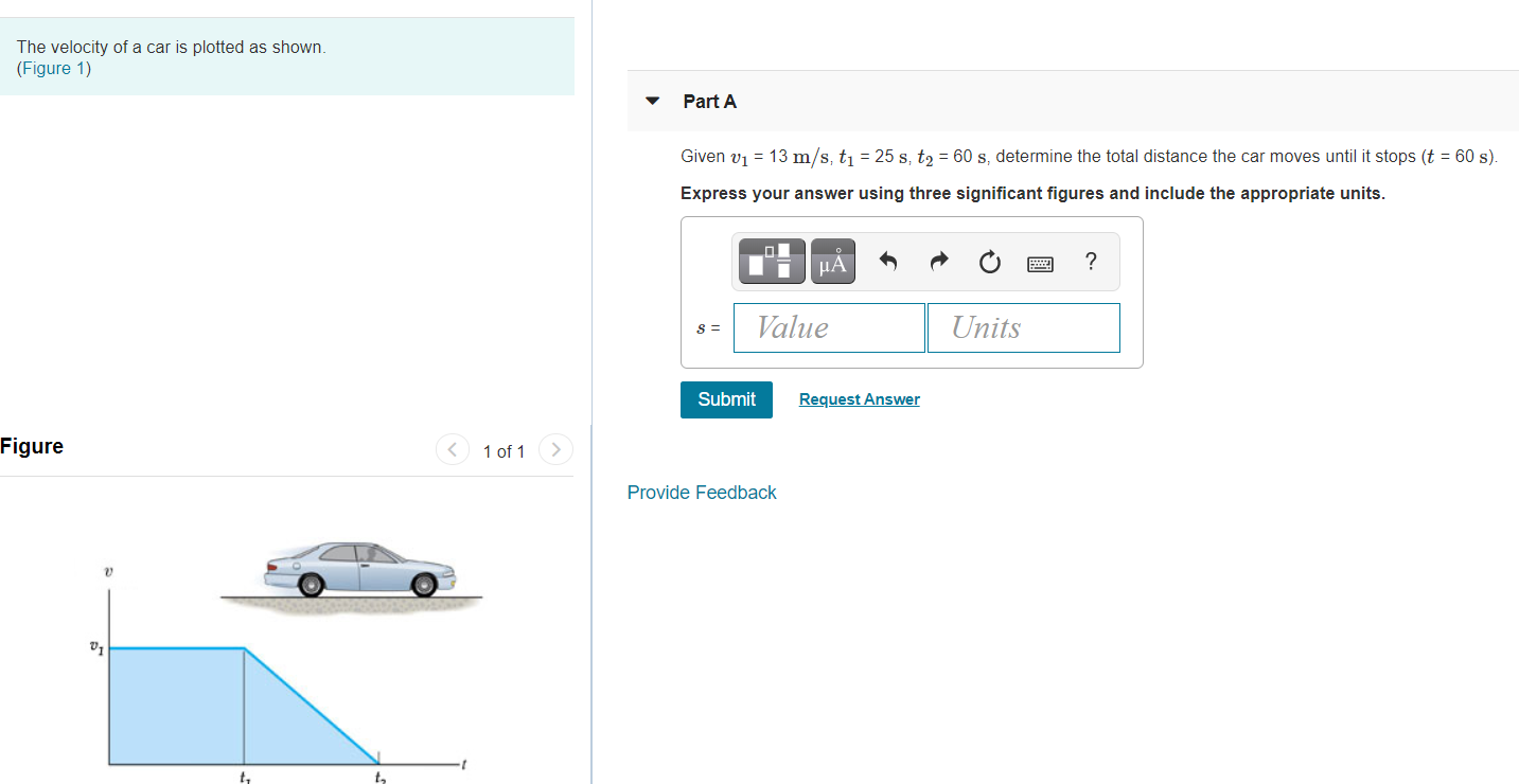 Solved The Velocity Of A Car Is Plotted As Shown Figure 1 Chegg