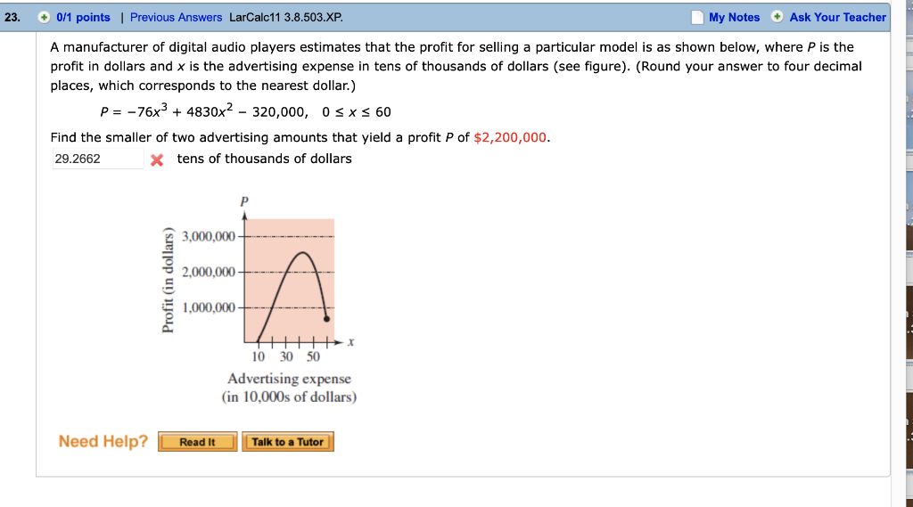 Solved Points Previous Answers Larcalc Xp A Chegg