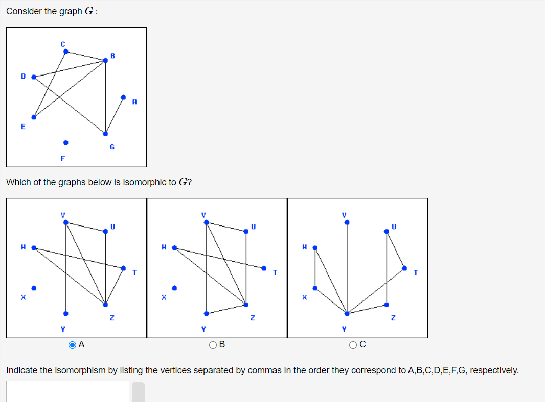 Solved Consider The Graph G Which Of The Graphs Below Is Chegg