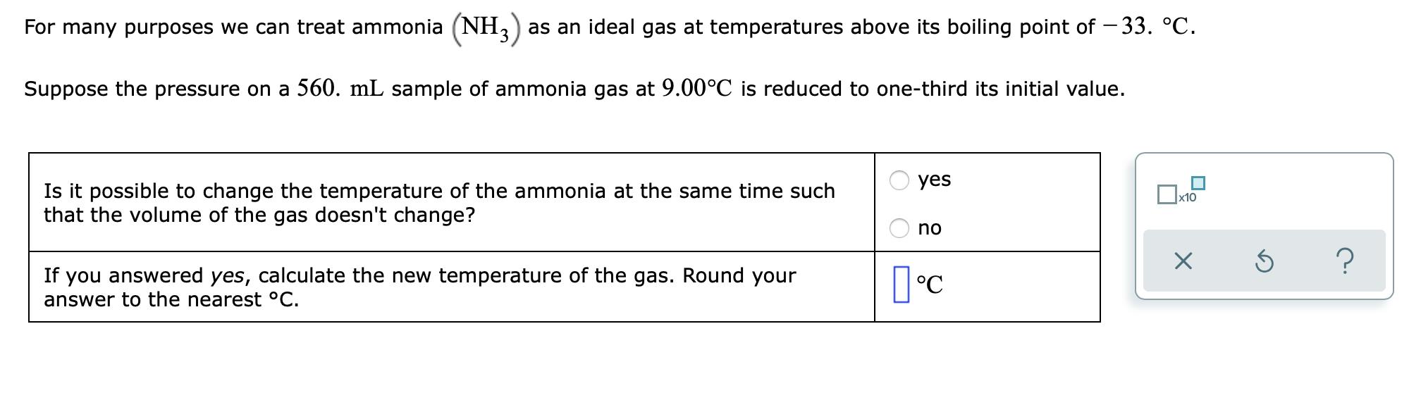 Solved For Many Purposes We Can Treat Ammonia NH3 As An Chegg