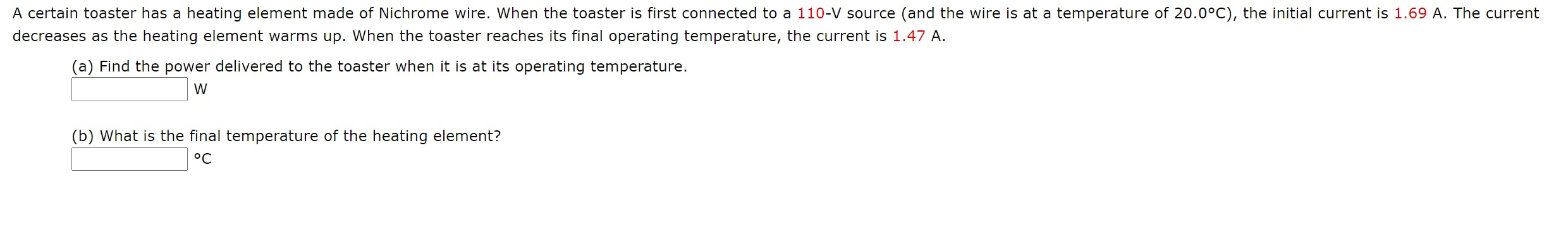 Solved A Certain Toaster Has A Heating Element Made Of Chegg