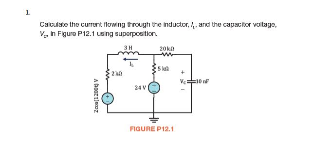 Solved Calculate The Current Flowing Through The Inductor Chegg