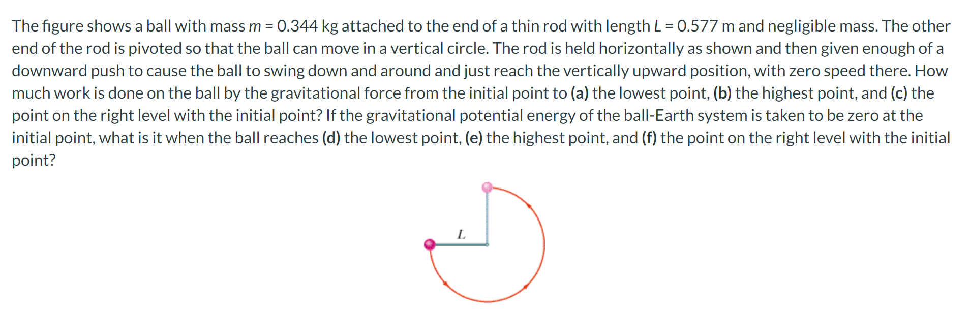 Solved The Figure Shows A Ball With Mass M Kg Attac