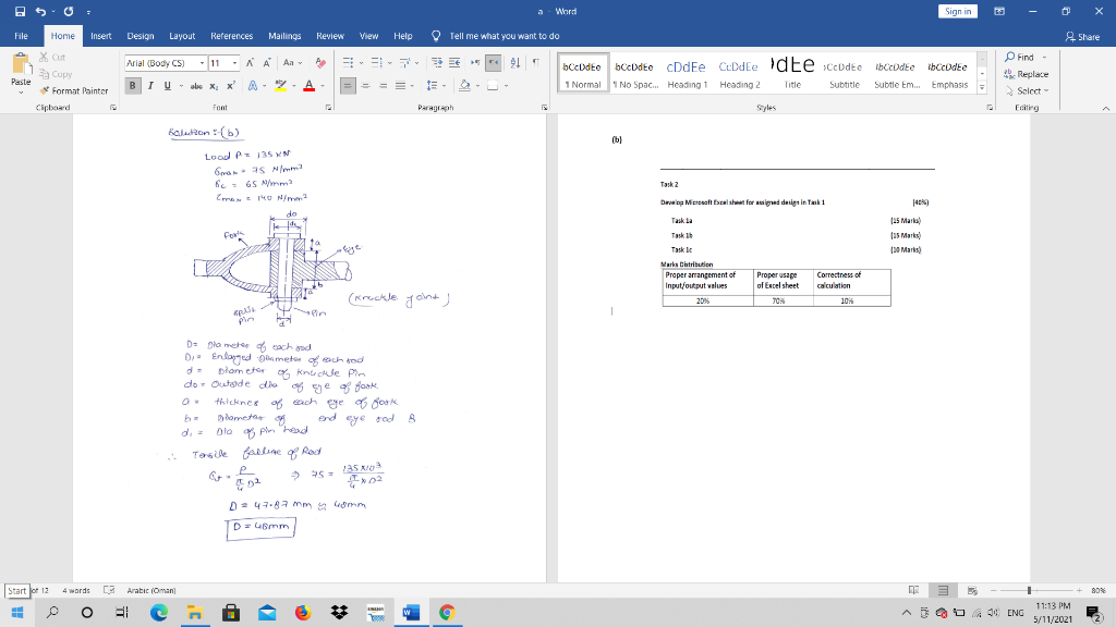 Solved A Whird Sign In File Home Insert Design Layout Chegg