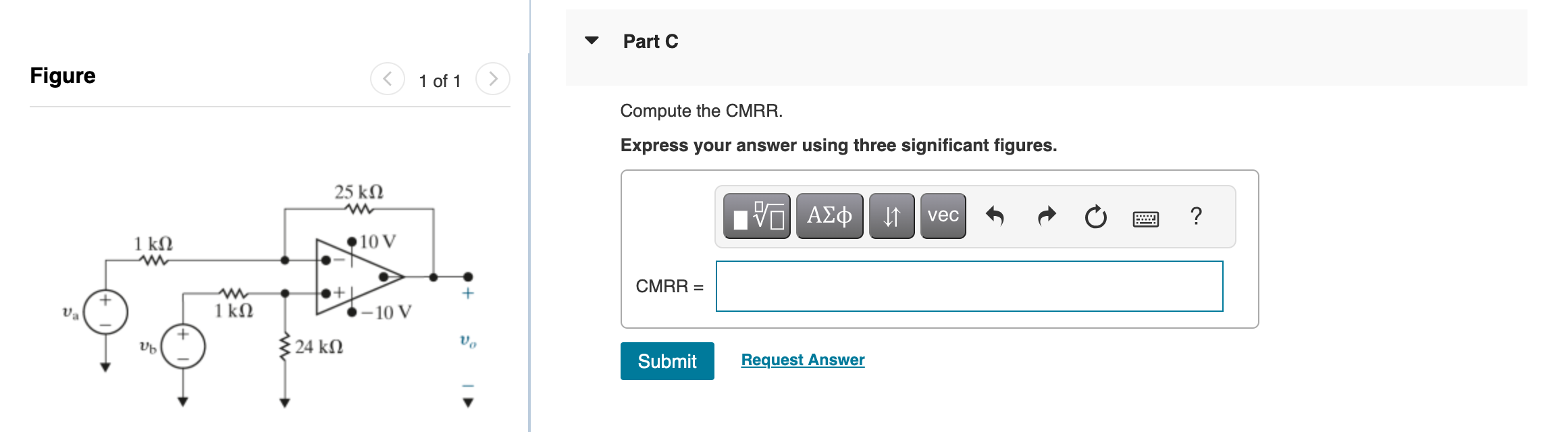 Solved Consider The Difference Amplifier Shown In Compute Chegg