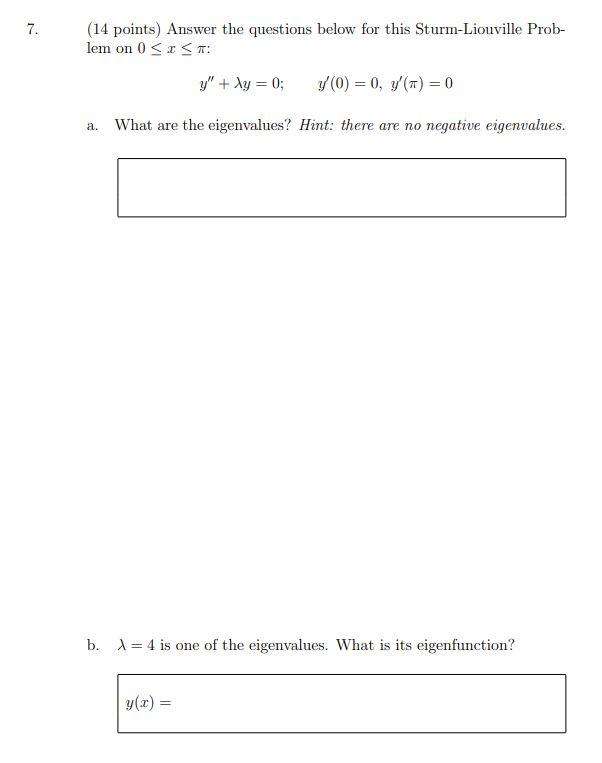 Solved Points Answer The Questions Below For This Chegg