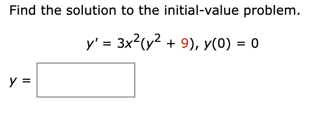 Solved Find The Solution To The Initial Value Problem Chegg