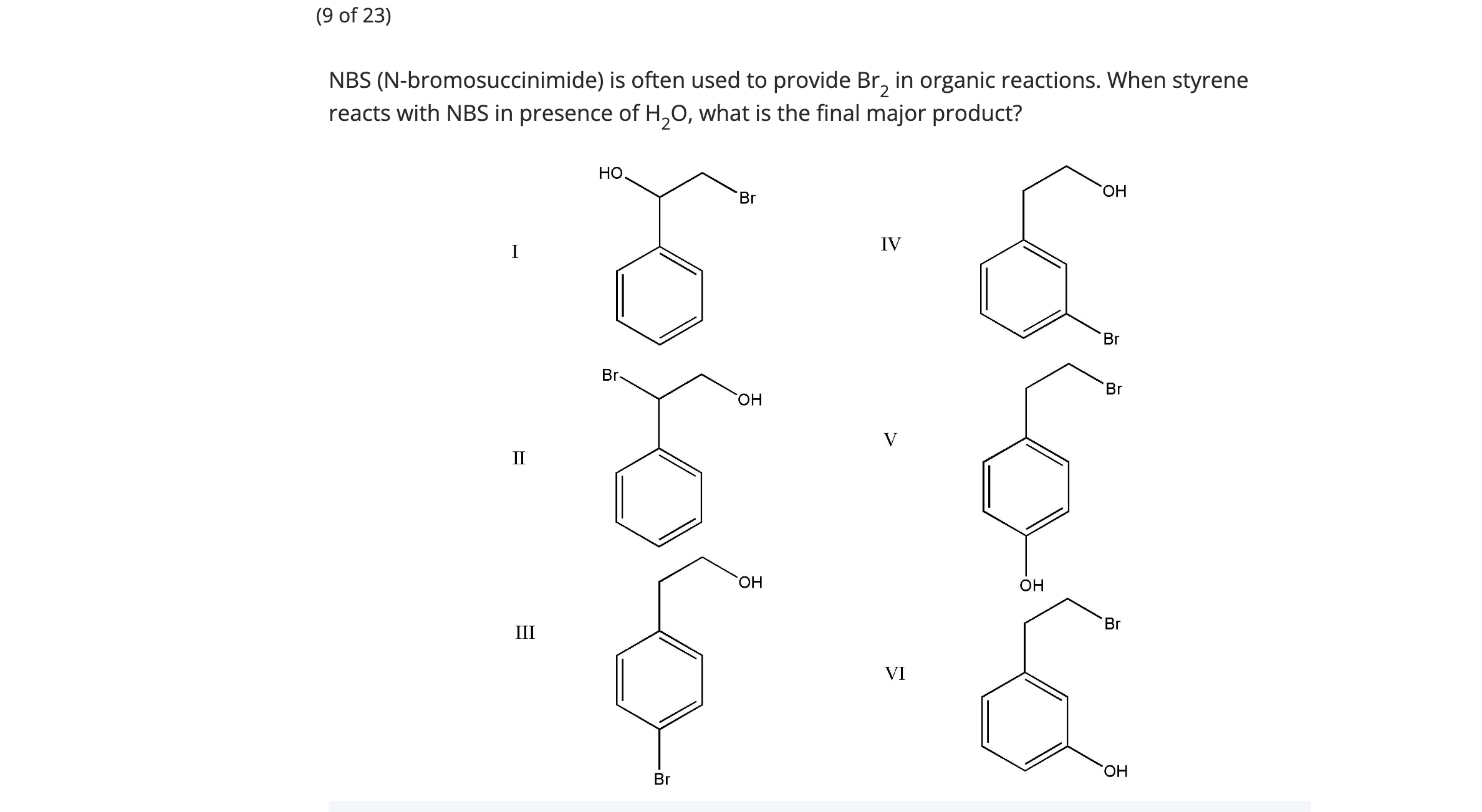 Solved NBS N Bromosuccinimide Is Often Used To Provide Br2 Chegg